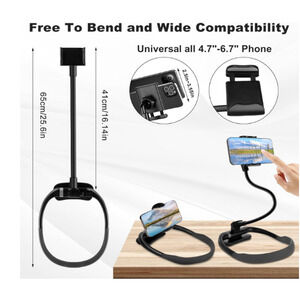 Hands Free Cell Phone Stand Neck Cell Phone Holder Flexible Universal Stand NEW